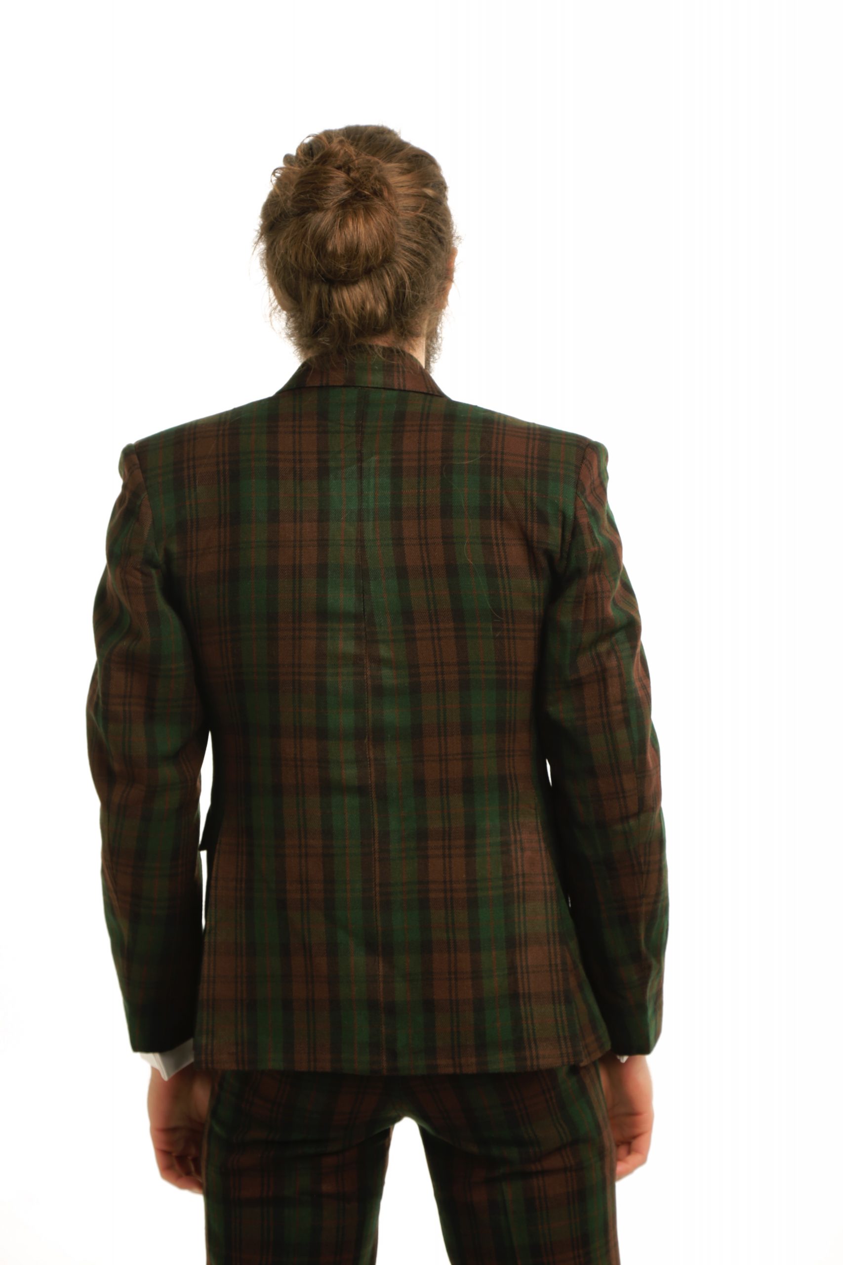 Men's Tartan Suit & Jacket-back
