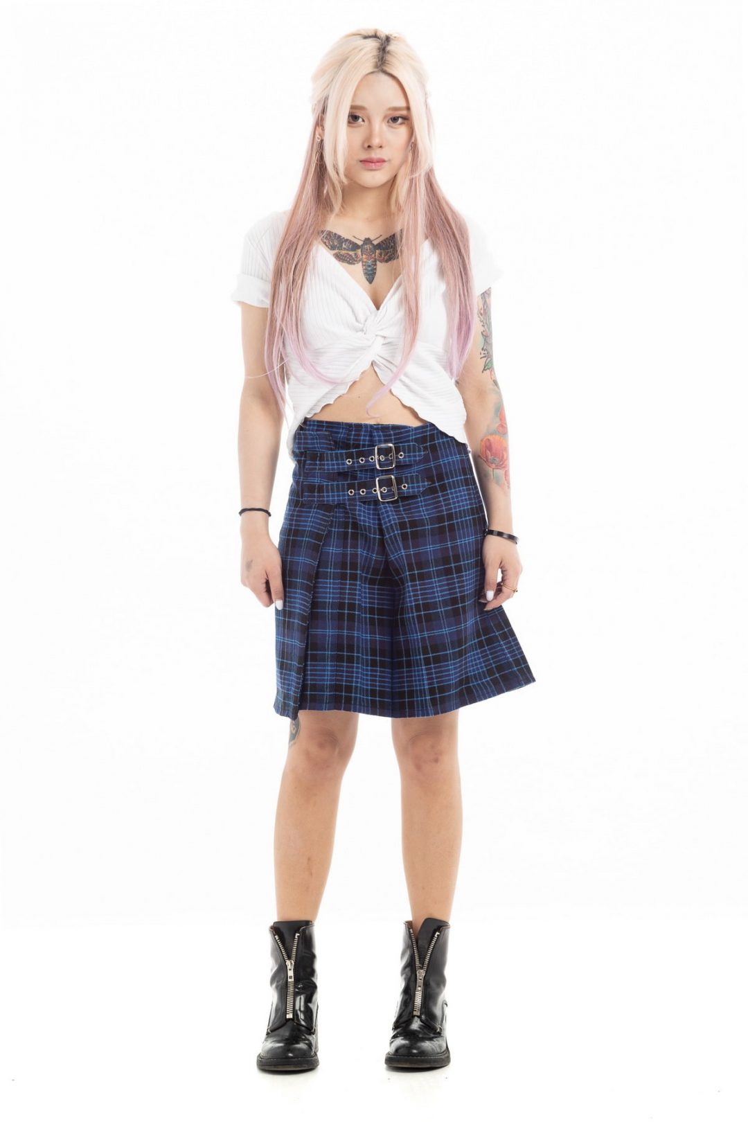 Modern Tartan Plaid Skirt