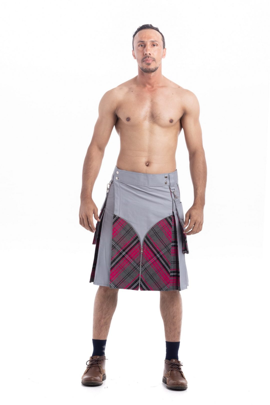 Sale on  New Adult Scottish Men's Florescent Kilt with Detachable Pockets 