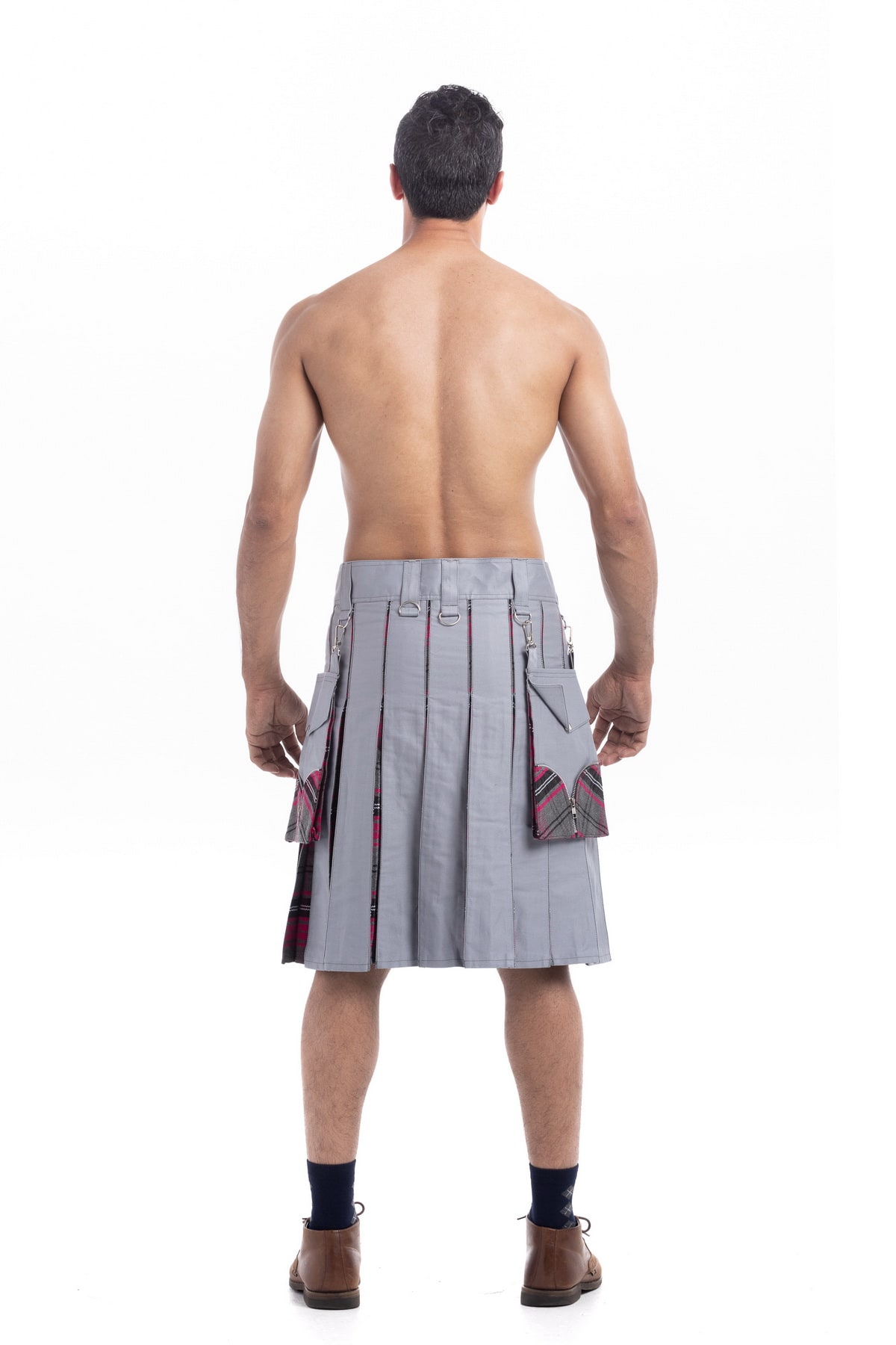 Hybrid Kilt With Detachable Pockets-back