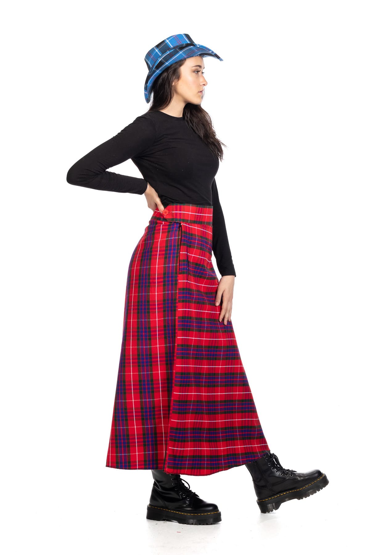 Plaid Maxi Skirt-right