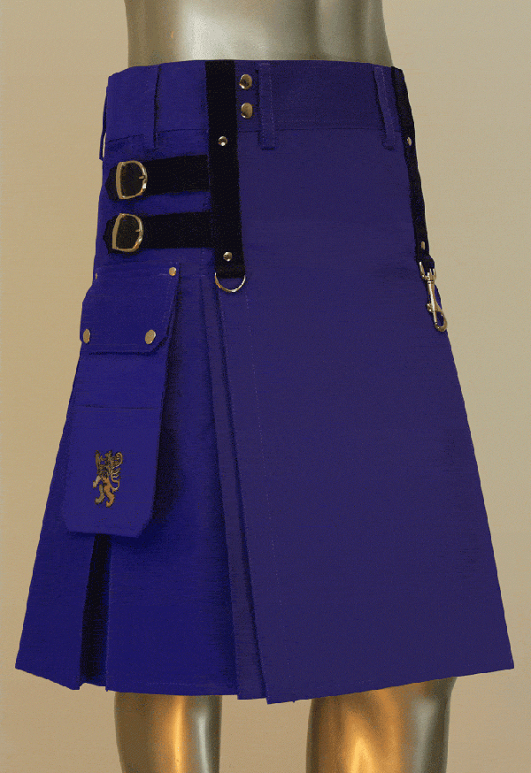 blue Aesthetic Kilt For Steampunk